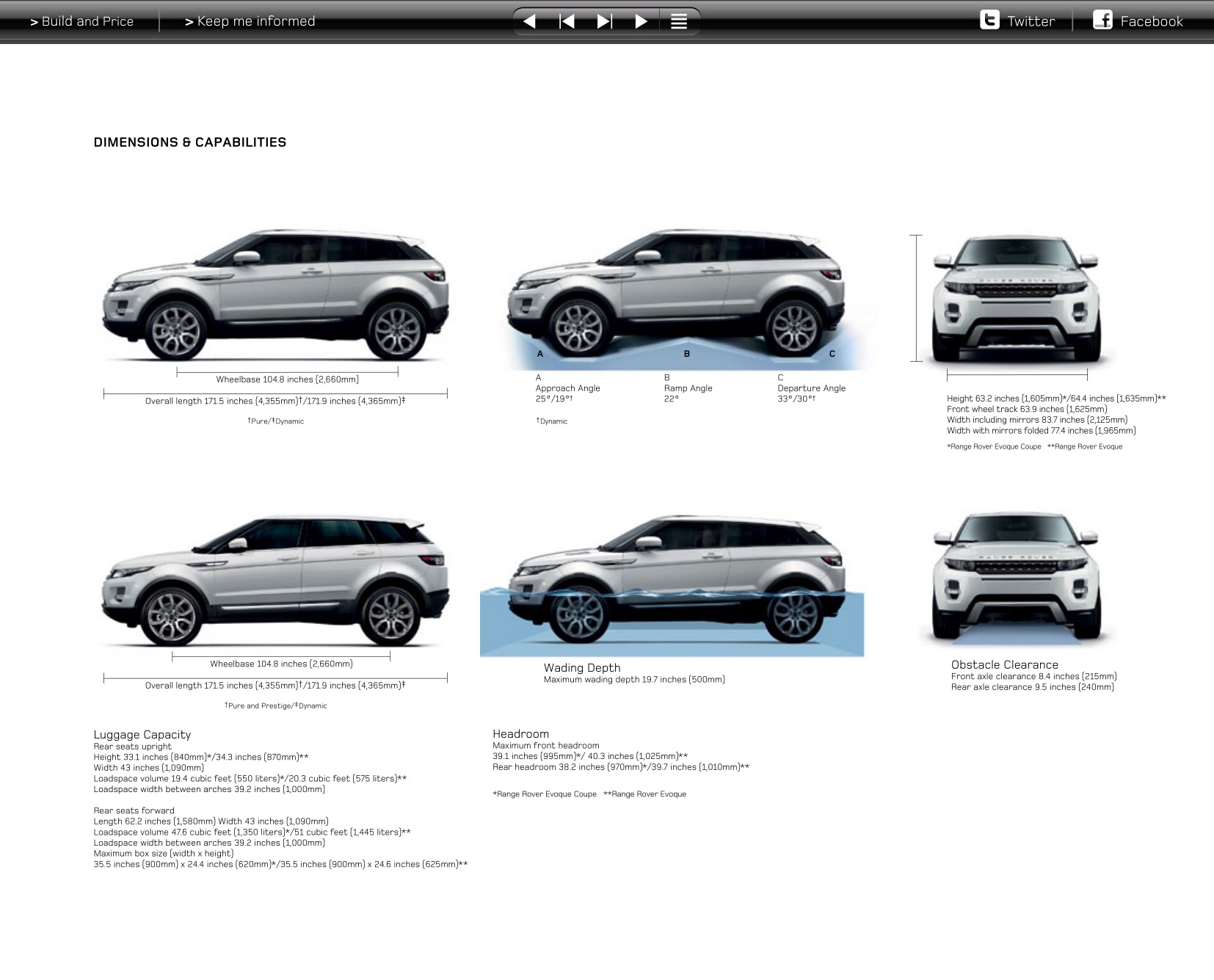 2012 Land Rover Evoque Brochure Page 59